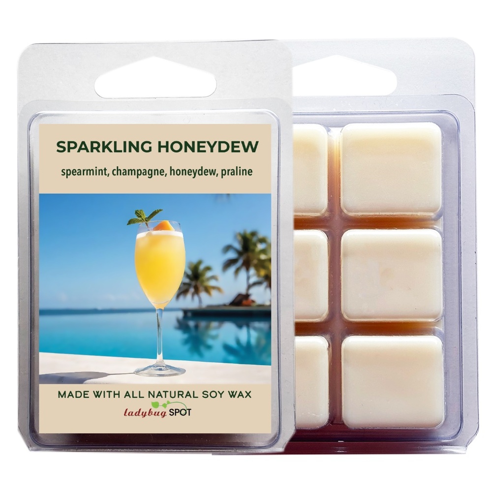 Sparkling Honeydew 100% All Natural Soy Wax Toxin Free Melts 3 Pack (9 oz Total)